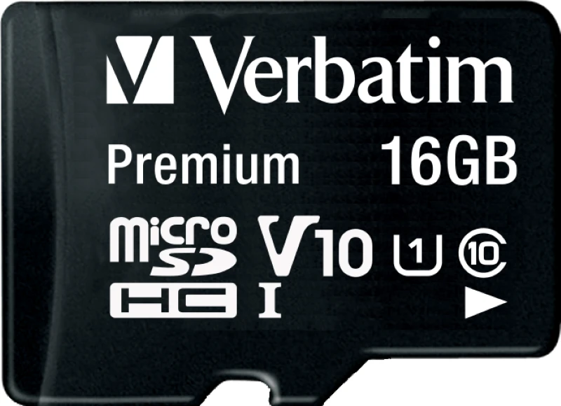 Verbatim Micro SDHC Card 16GB C10 Incl. Adapter