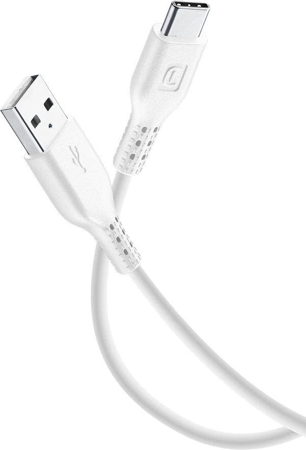 Cellularline Power Data Cable 1,2 m USB-A/ Typ-C White